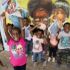 Community volunteers with children