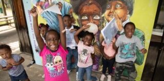 Children in a healing workshop